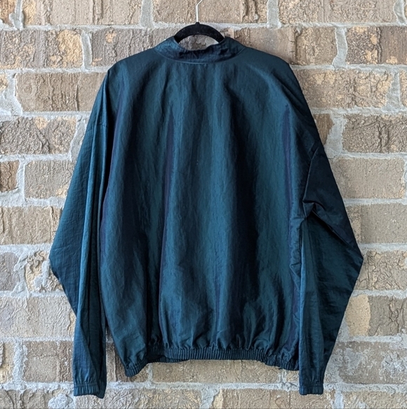 VTG 80s Surfstyle Interplanetary Body Gear Pullover Anorak Windbreaker Teal - Picture 8 of 9